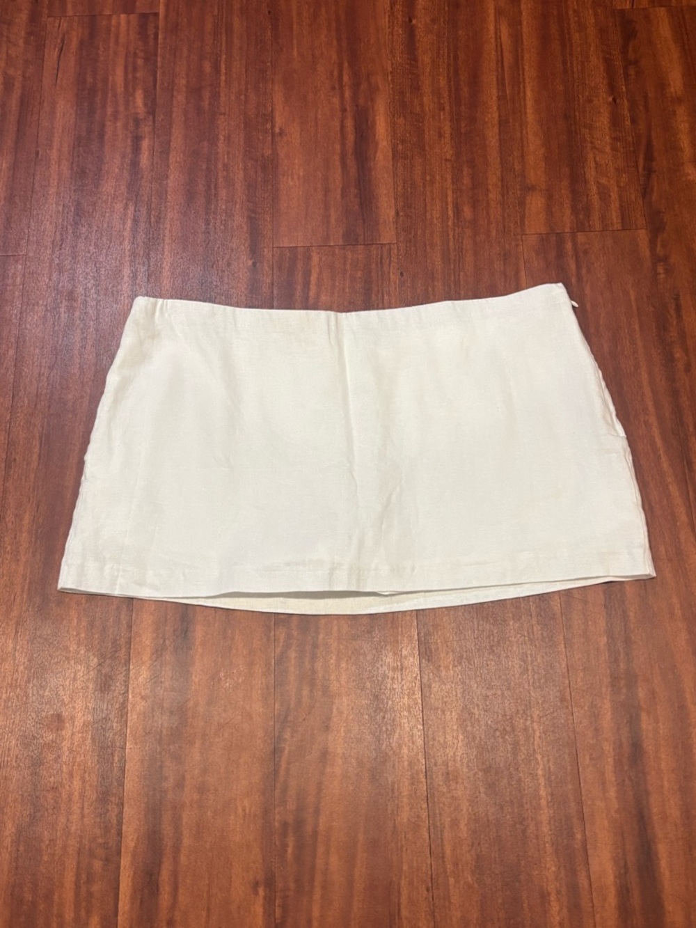 Abercrombie & Fitch Scarlett Linen Blend Mini Skort